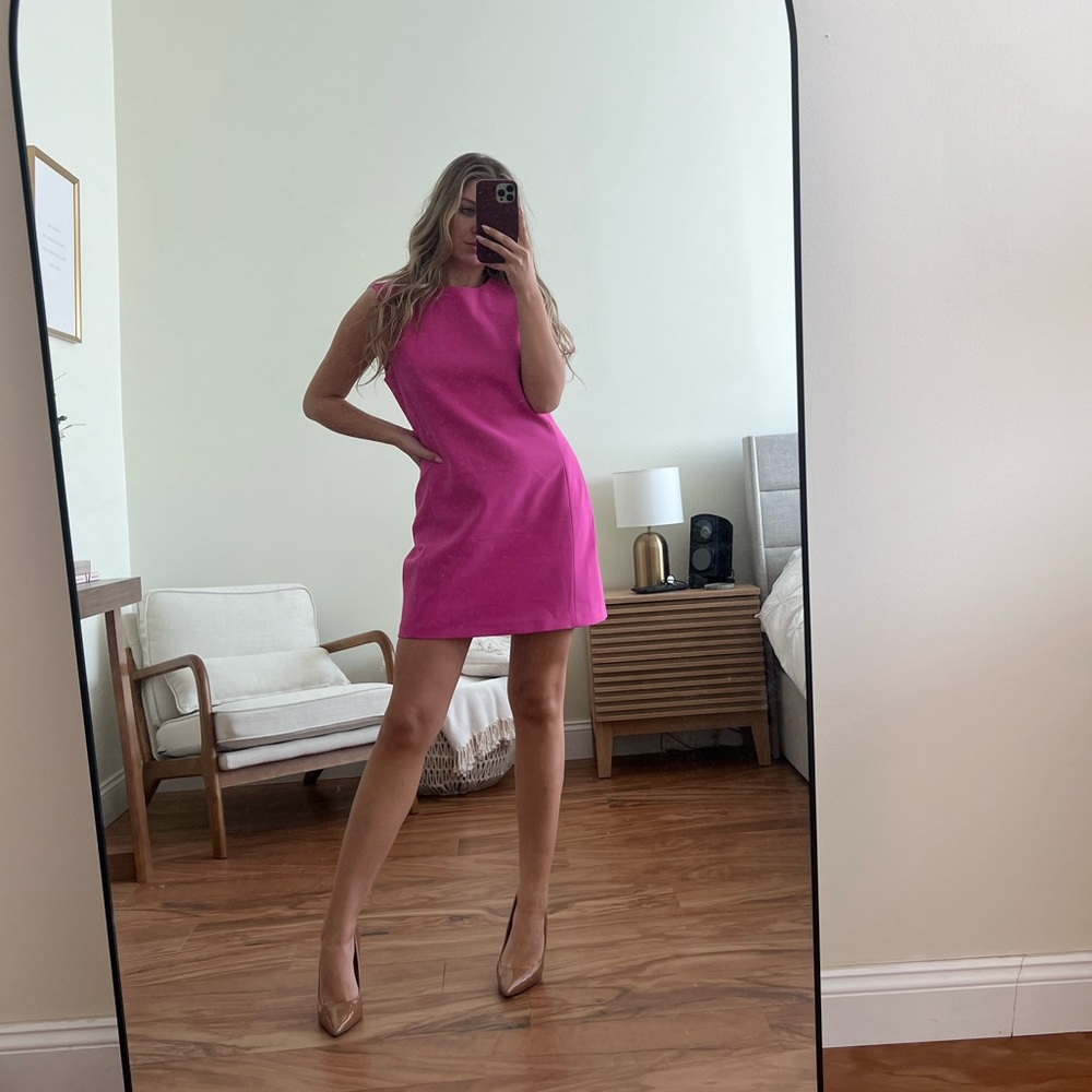 Beautiful Zara tailored fuchsia dress L